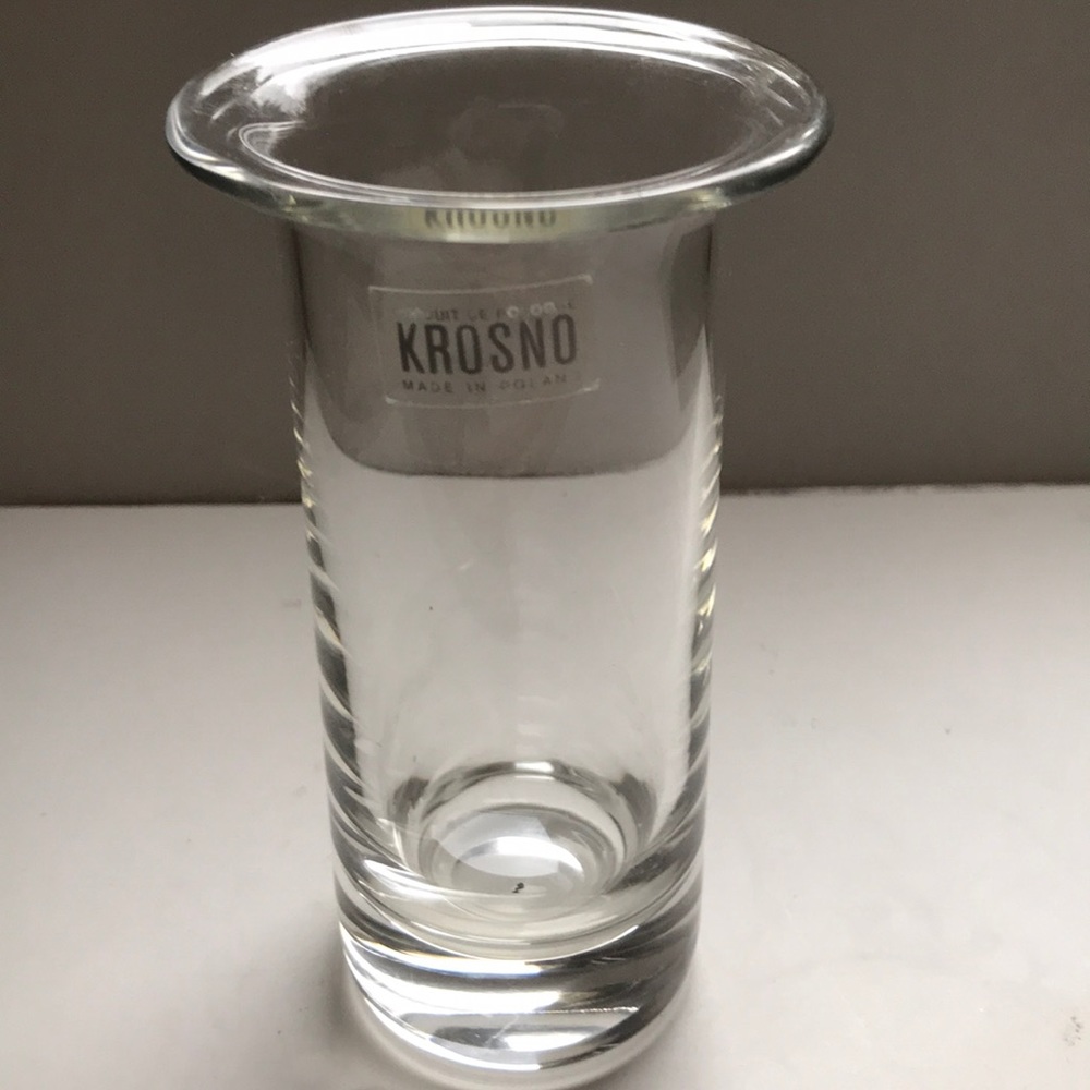 Krosno crystal vase
